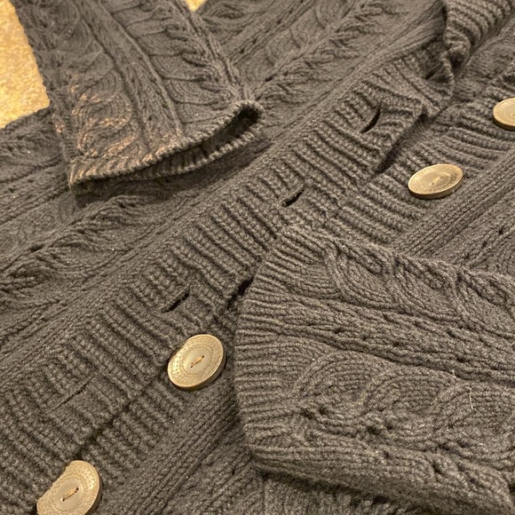 J Jill Black Long Sleeve Sweater With FLAWS Small - Picture 5 of 16